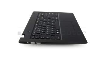 Clavier incl. topcase DE (allemand) noir/noir original pour Lenovo IdeaPad 100S-14IBR (80R9)