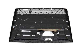 Clavier incl. topcase DE (allemand) noir/noir original pour MSI GP76 Leopard 10UE/10UG/10UH (MS-17K2)