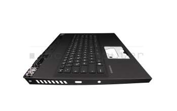 Clavier incl. topcase DE (allemand) noir/noir original pour MSI GP76 Leopard 10UE/10UG/10UH (MS-17K2)