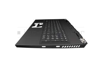 Clavier incl. topcase DE (allemand) noir/noir original pour MSI GP76 Leopard 10UE/10UG/10UH (MS-17K2)
