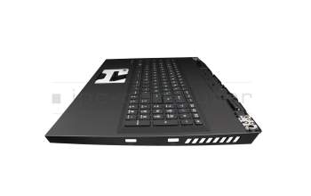 Clavier incl. topcase DE (allemand) noir/noir original pour MSI GP76 Leopard 11UH/11UG/11UE (MS-17K3)