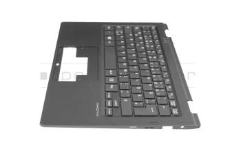 Clavier incl. topcase DE (allemand) noir/noir original pour Medion Akoya E2215T (NT16H)