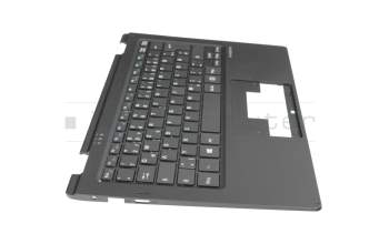 Clavier incl. topcase DE (allemand) noir/noir original pour Medion Akoya E2218T (NT16H)