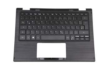 Clavier incl. topcase DE (allemand) noir/noir original pour Toshiba Satellite S50W-C