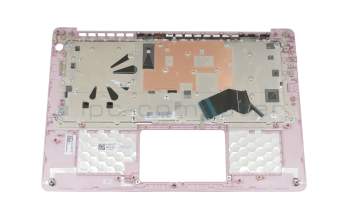 Clavier incl. topcase DE (allemand) noir/rose original pour Dell Inspiron 13 (5370)