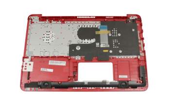 Clavier incl. topcase DE (allemand) noir/rouge original pour Asus VivoBook X556UQ