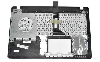 Clavier incl. topcase DE (allemand) noir/rouge original pour Asus X550CC