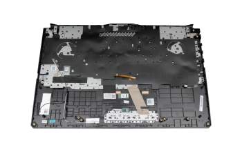Clavier incl. topcase DE (allemand) noir/transparent/noir avec rétro-éclairage original pour Asus FA706IC