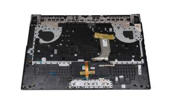 Clavier incl. topcase DE (allemand) noir/transparent/noir avec rétro-éclairage original pour Asus ROG Strix G531GV