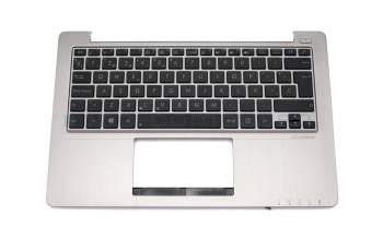 Clavier incl. topcase ES (espagnol) noir/argent original pour Asus VivoBook F202E