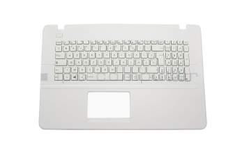 Clavier incl. topcase FR (français) blanc/blanc original pour Asus F751LAV