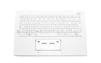 Clavier incl. topcase FR (français) blanc/blanc original pour Asus R202CA