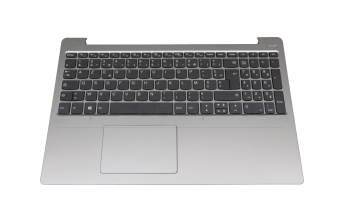 Clavier incl. topcase FR (français) gris/argent original pour Lenovo IdeaPad 330S-15ARR (81FB/81JQ)