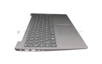 Clavier incl. topcase FR (français) gris/argent original pour Lenovo IdeaPad 330S-15ARR (81FB/81JQ)