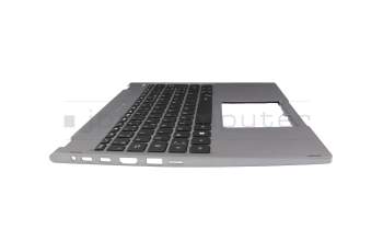 Clavier incl. topcase FR (français) gris/gris avec rétro-éclairage original pour Acer Spin 5 (SP513-55N)