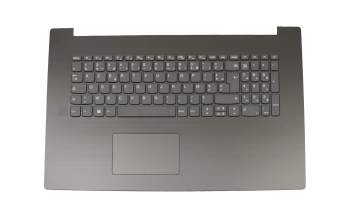 Clavier incl. topcase FR (français) gris/gris original pour Lenovo IdeaPad 320-17AST (80XW)
