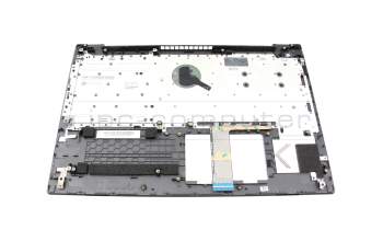 Clavier incl. topcase FR (français) gris/gris original pour Lenovo V130-15IGM (81HL)