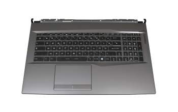 Clavier incl. topcase FR (français) noir/anthracite original pour MSI GP75 Leopard 9SD/9SF (MS-17E2)