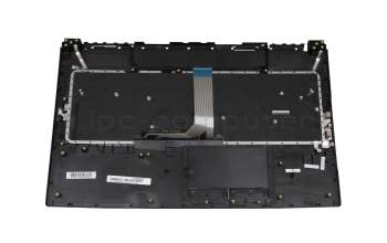Clavier incl. topcase FR (français) noir/anthracite original pour MSI GP75 Leopard 9SD/9SF (MS-17E2)