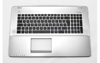 Clavier incl. topcase FR (français) noir/argent original pour Asus X750JN
