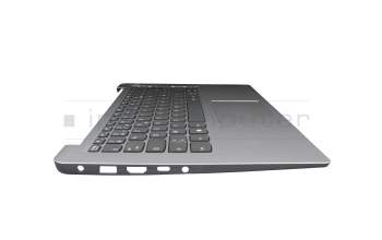 Clavier incl. topcase FR (français) noir/argent original pour Lenovo IdeaPad 1 14IGL7 (82V6)