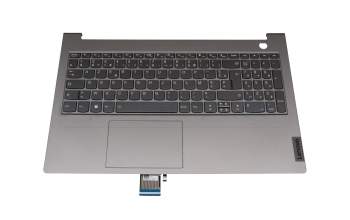 Clavier incl. topcase FR (français) noir/gris avec rétro-éclairage original pour Lenovo ThinkBook 15 G2 ITL (20VE)