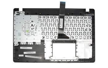 Clavier incl. topcase FR (français) noir/gris original pour Asus F550LAV