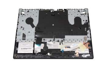 Clavier incl. topcase FR (français) noir/noir avec rétro-éclairage original pour Toshiba Satellite S50W-C