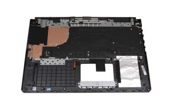 Clavier incl. topcase FR (français) noir/rouge/noir avec rétro-éclairage original pour Asus TUF Gaming FX765GM
