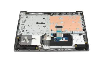 Clavier incl. topcase GR (grecque) gris foncé/gris original pour Lenovo IdeaPad S145-15IGM (81MX)