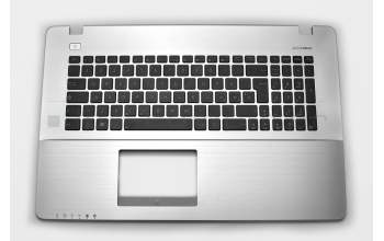 Clavier incl. topcase IT (italien) noir/argent original pour Asus R751LB