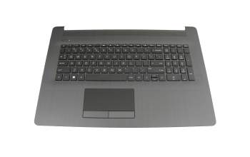Clavier incl. topcase NL (hollandais) noir/argent original pour HP 17-ca1000