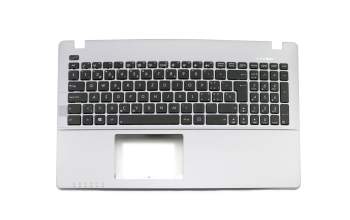 Clavier incl. topcase SF (suisse-francais) noir/gris original pour Asus F550VB