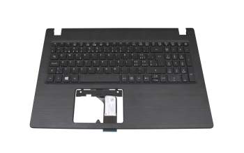 Clavier incl. topcase SF (suisse-francais) noir/noir original pour Acer Aspire 3 (A315-21)