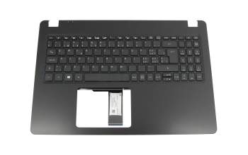 Clavier incl. topcase SF (suisse-francais) noir/noir original pour Acer Aspire 3 (A315-54)