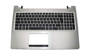 Clavier incl. topcase SLO (slovaque) noir/argent original pour Asus S56CA