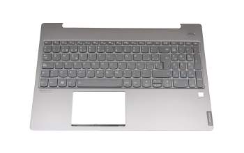 Clavier incl. topcase SP (espagnol) gris/gris avec rétro-éclairage original pour Toshiba Satellite S50W-C
