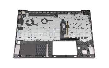 Clavier incl. topcase SP (espagnol) gris/gris avec rétro-éclairage original pour Toshiba Satellite S50W-C