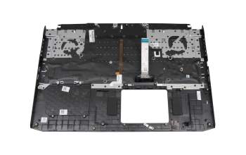 Clavier incl. topcase UA (ukrainien) moir/blanc/noir avec rétro-éclairage original pour Acer Nitro 5 (AN517-54)