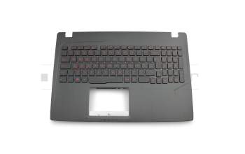 Clavier incl. topcase UK (anglais) noir/noir avec rétro-éclairage original pour Asus TUF FX553VE