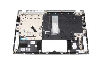 Clavier incl. topcase US (anglais) argent/argent avec rétro-éclairage original pour Acer Swift 3 (SF314-43)