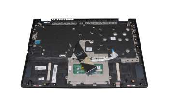 Clavier incl. topcase US (anglais) gris/bleu avec rétro-éclairage original pour Lenovo ThinkBook 14s Yoga ITL (20WE)