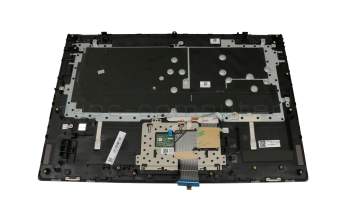 Clavier incl. topcase US (anglais) gris/gris avec rétro-éclairage original pour Lenovo IdeaPad C340-15IWL (81N5)