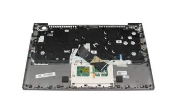 Clavier incl. topcase US (anglais) gris/gris avec rétro-éclairage original pour Lenovo ThinkBook 14 G2 ITL (20VD)