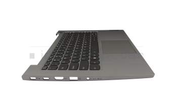 Clavier incl. topcase US (anglais) gris/gris avec rétro-éclairage original pour Lenovo ThinkBook 14 G2 ITL (20VD)