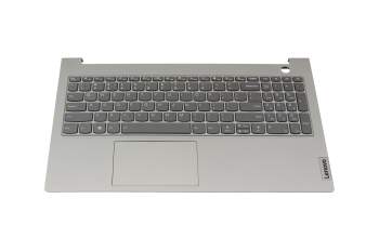 Clavier incl. topcase US (anglais) gris/gris avec rétro-éclairage original pour Lenovo ThinkBook 15 G2 ARE (20VG)