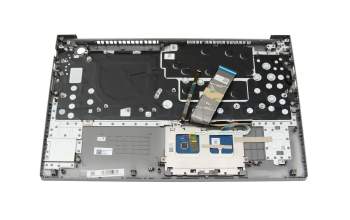 Clavier incl. topcase US (anglais) gris/gris avec rétro-éclairage original pour Lenovo ThinkBook 15 G2 ARE (20VG)