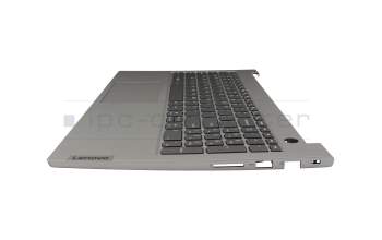 Clavier incl. topcase US (anglais) gris/gris avec rétro-éclairage original pour Lenovo ThinkBook 15 G2 ARE (20VG)