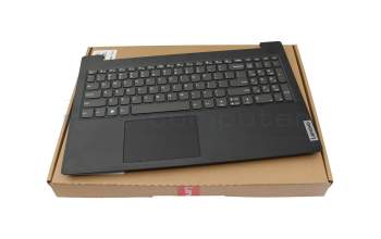 Clavier incl. topcase US (anglais) gris/noir original pour Lenovo V15 G2 IJL (82QY)