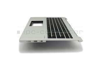 Clavier incl. topcase US (anglais) noir/argent original pour Asus Transformer Book Flip TP550LA